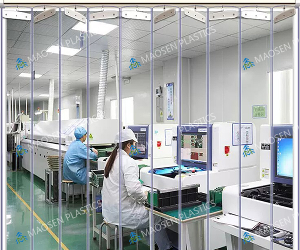 PVC folding door curtain